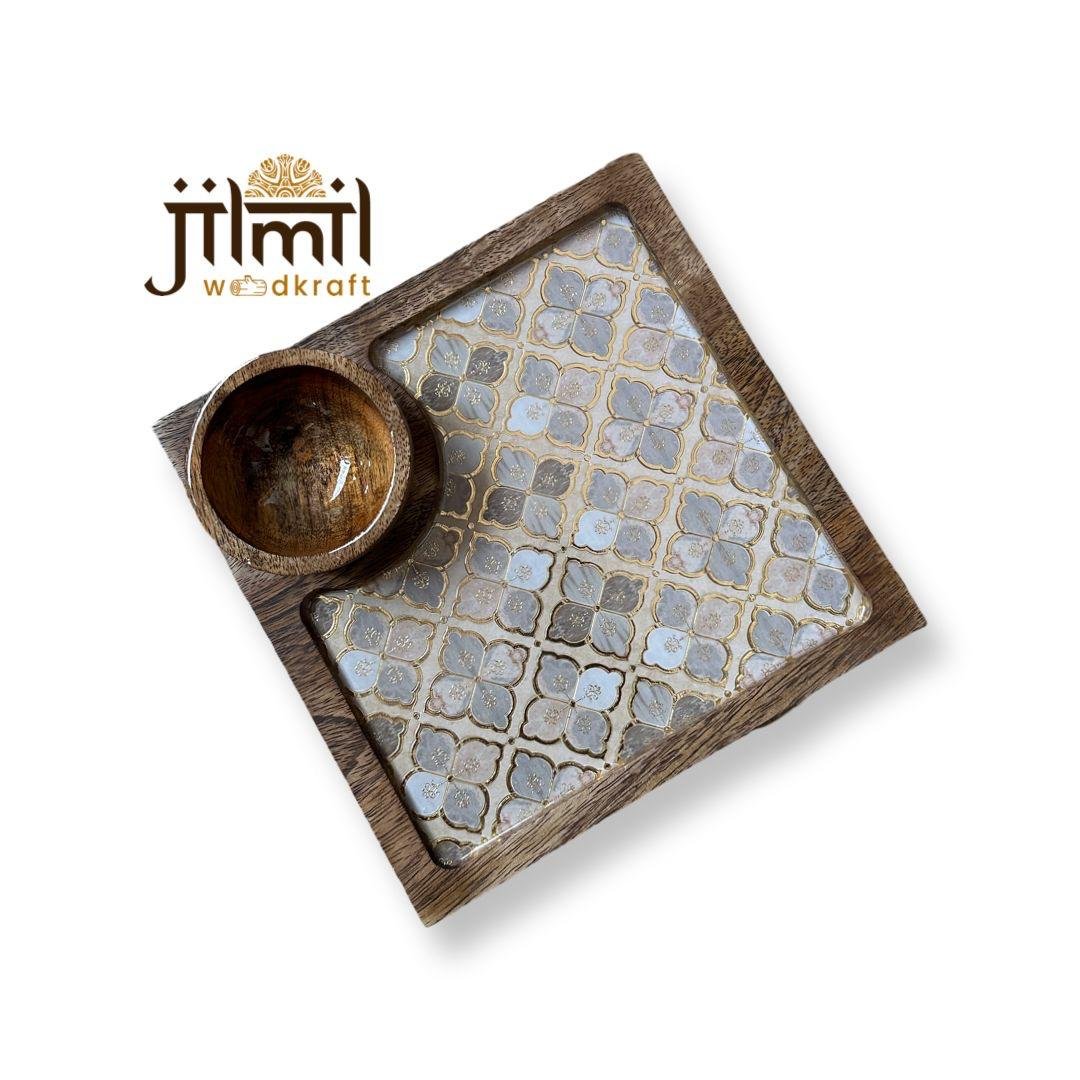 1 Bowl Square Platter Style 16