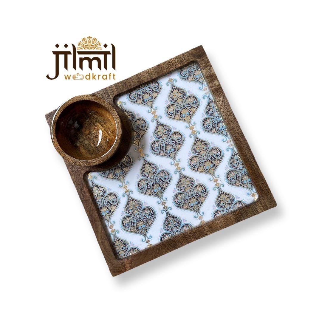 1 Bowl Square Platter Style 20