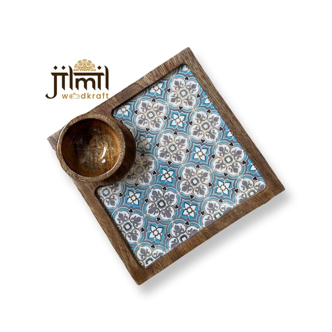 1 Bowl Square Platter Style 03