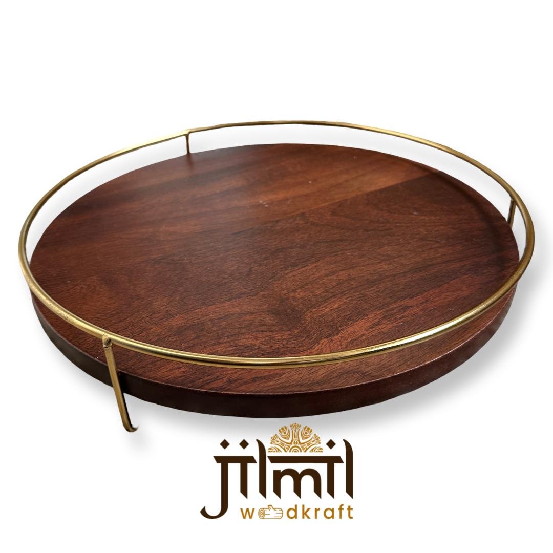 Premium Wooden Platters by Jilmil Woodkraft