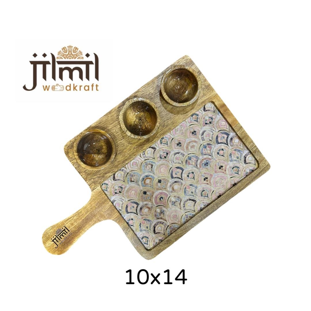 3 Bowl Rectangle Platter Style 03