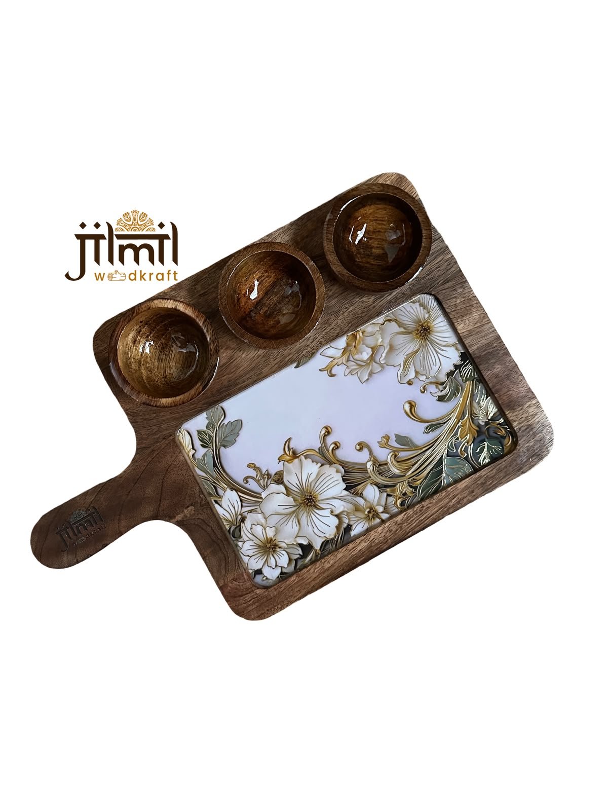 3 Bowl Rectangle Platter Style 10