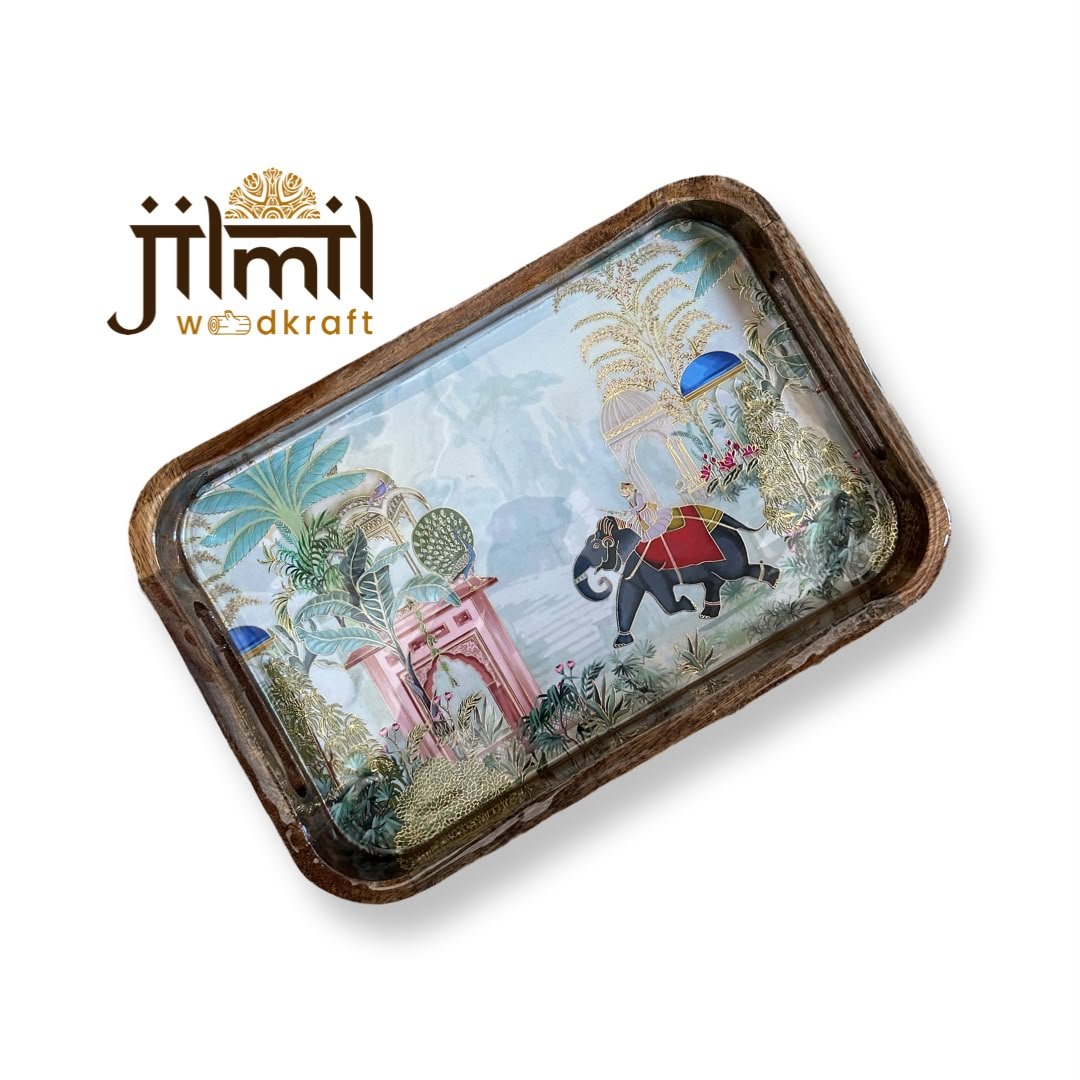 Mango Wood Tray 8x12 Style 10
