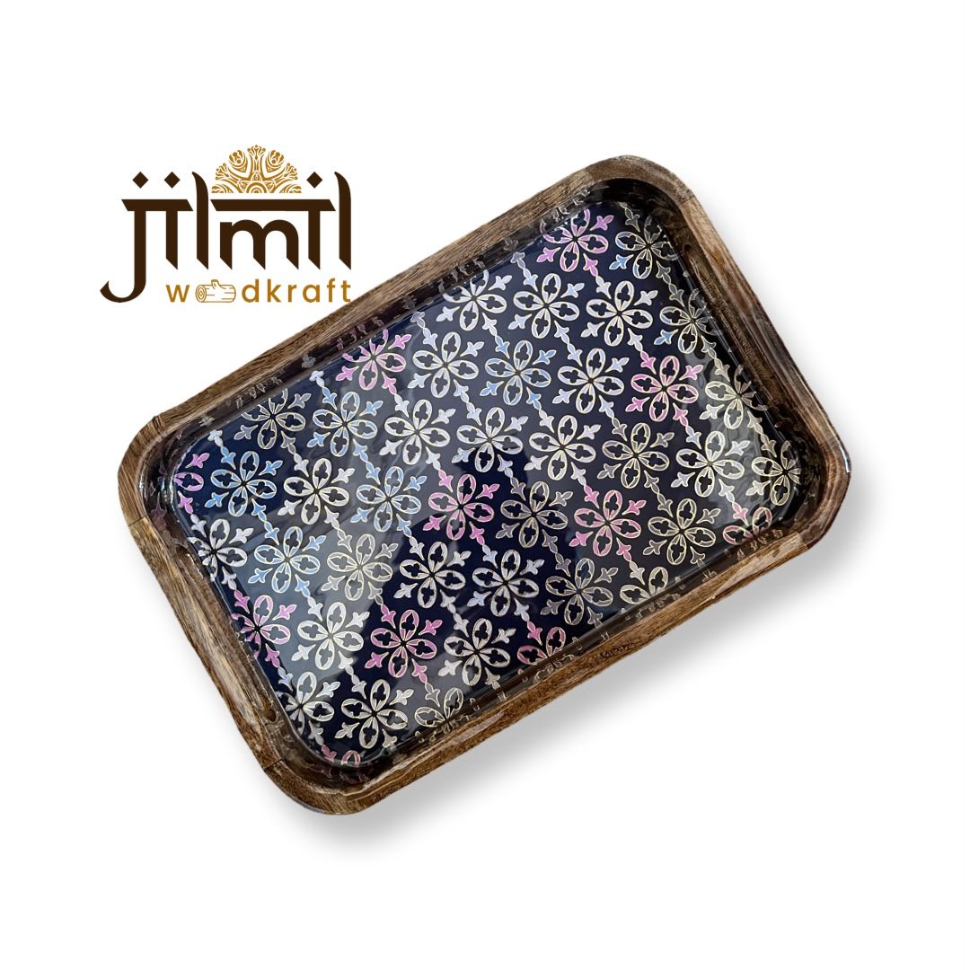 Mango Wood Tray 8x12 Style 11