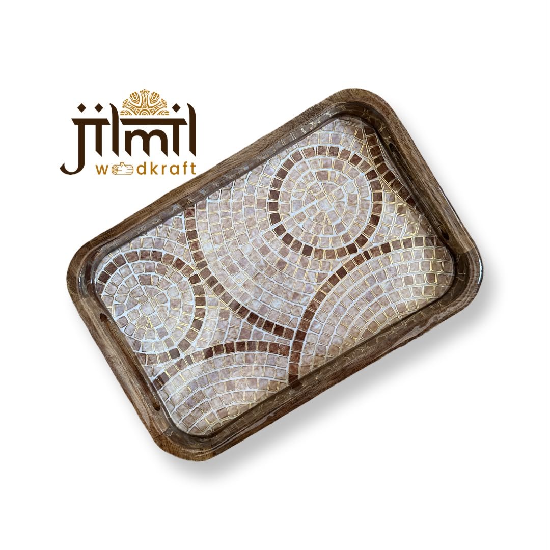 Mango Wood Tray 8x12 Style 13