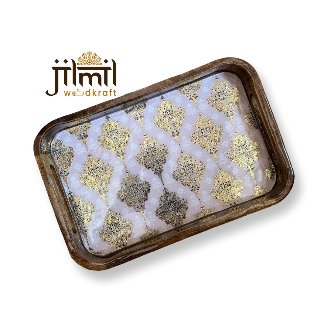 Mango Wood Tray 8x12 Style 15