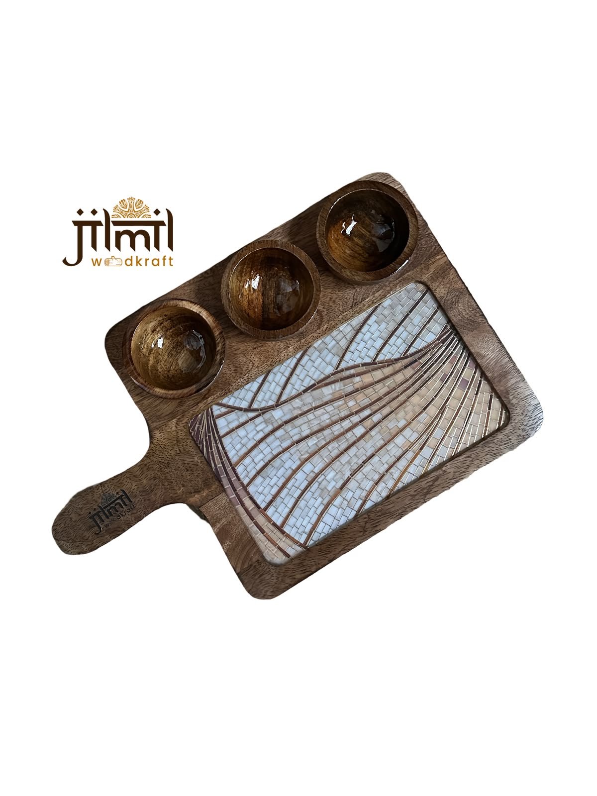 3 Bowl Rectangle Platter Style 02