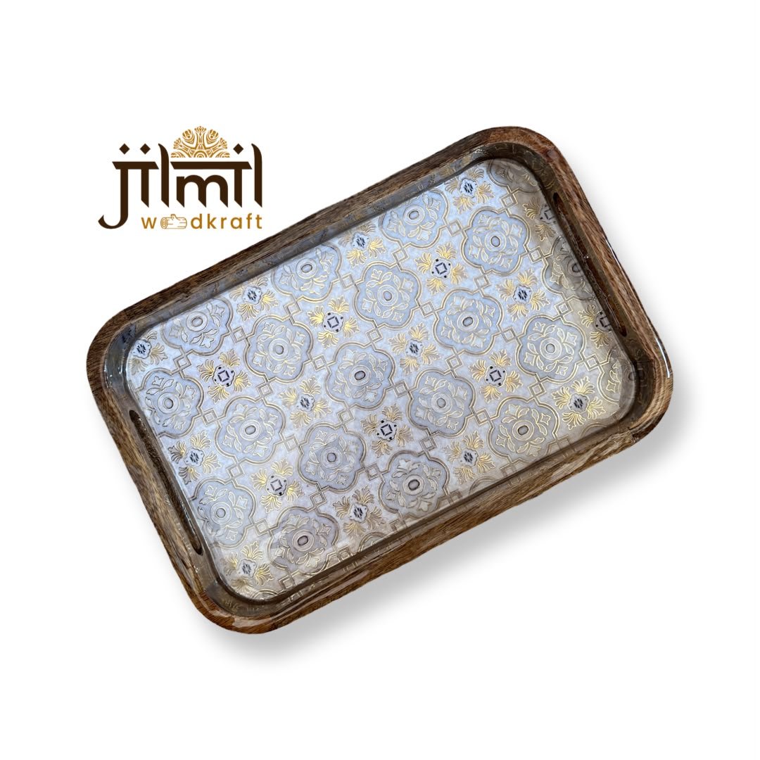 Mango Wood Tray 8x12 Style 02