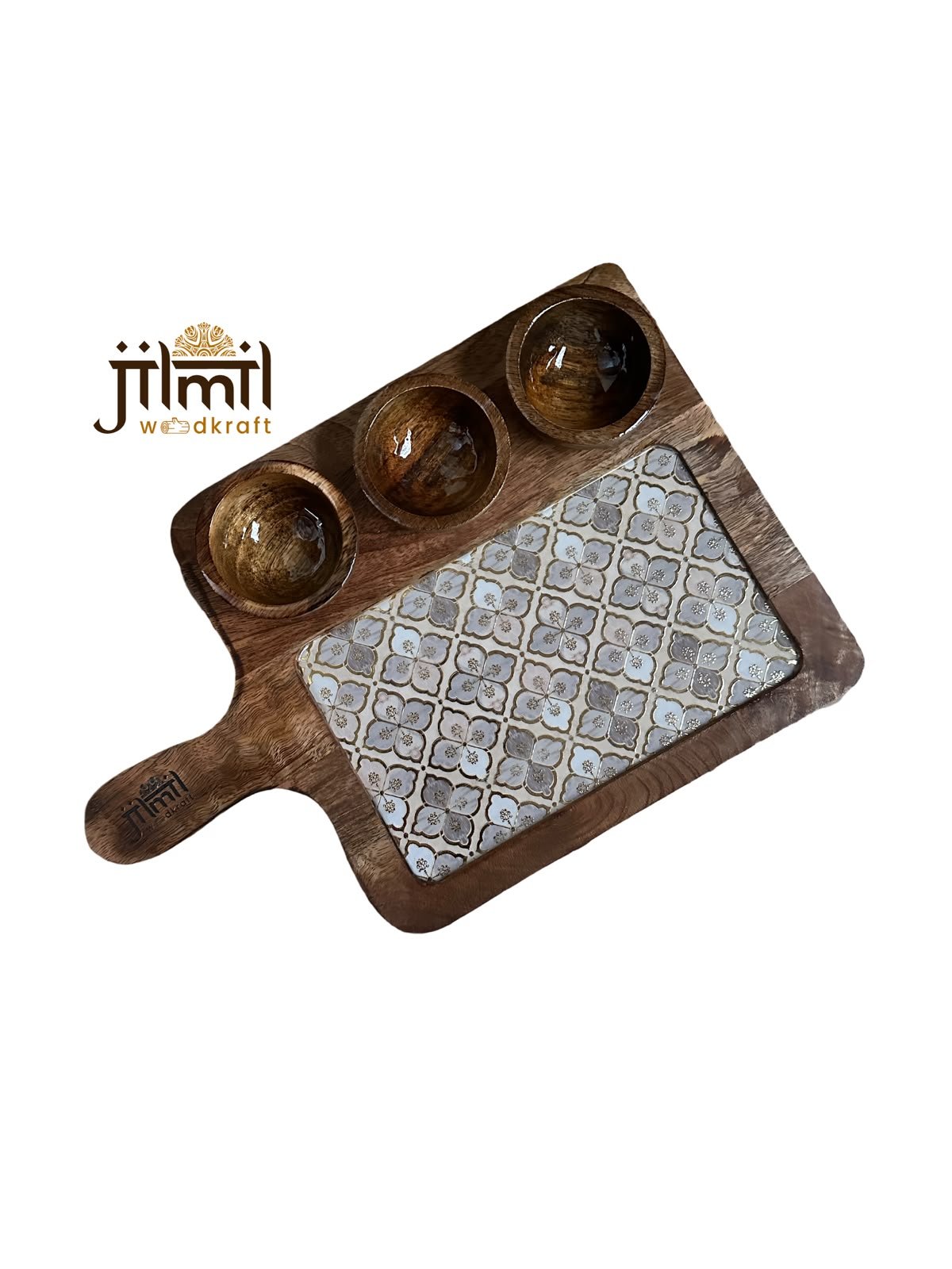 3 Bowl Rectangle Platter Style 03