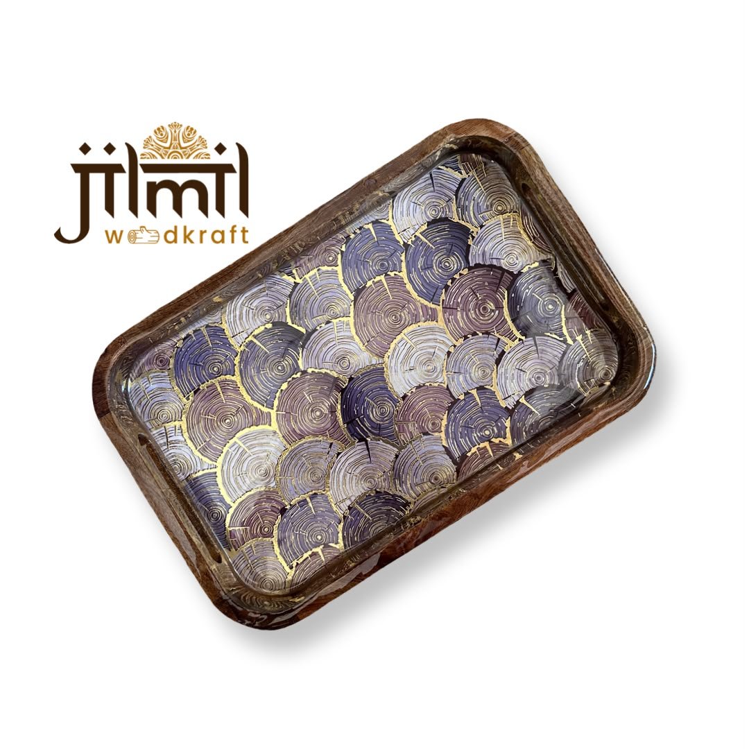 Mango Wood Tray 8x12 Style 03