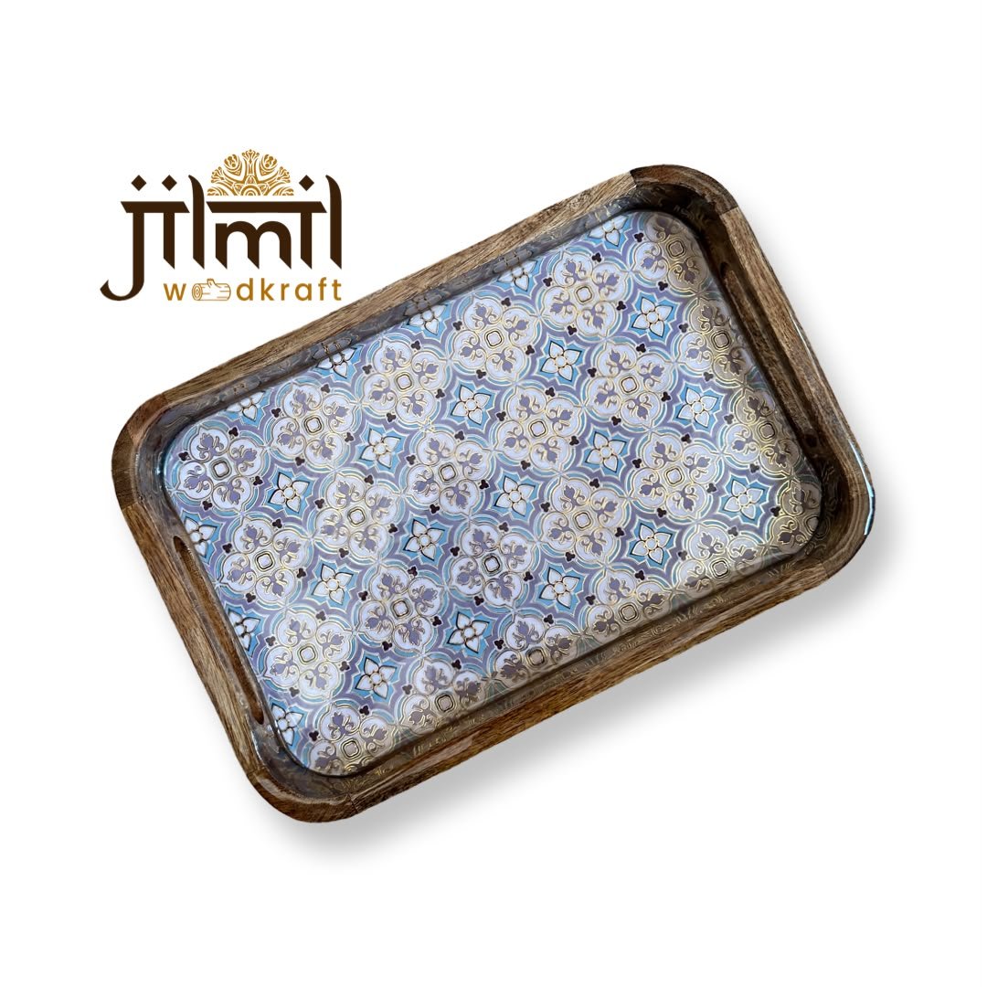 Mango Wood Tray 8x12 Style 05