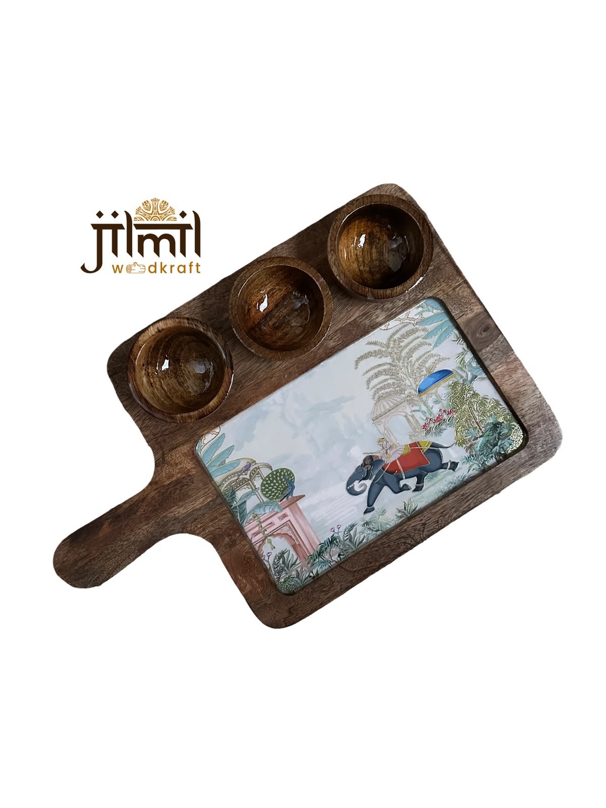 3 Bowl Rectangle Platter Style 07