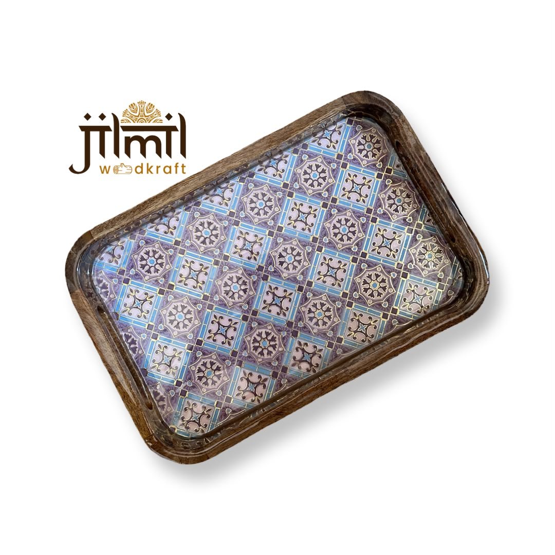 Mango Wood Tray 8x12 Style 09
